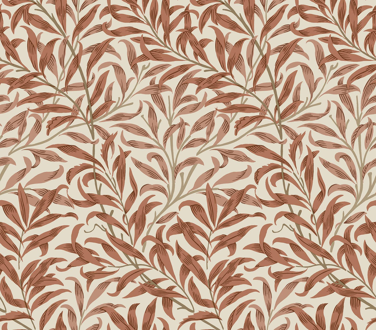 York Willow Boughs Carmine Peel and Stick Wallpaper
