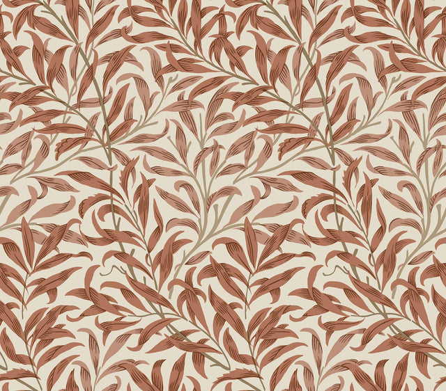 York Willow Boughs Carmine Peel and Stick Wallpaper