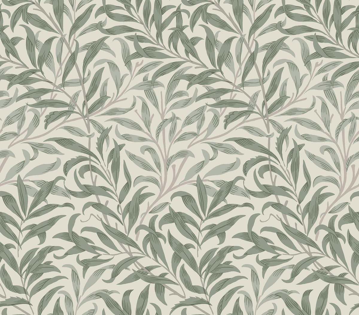 York Willow Boughs Bayleaf Peel and Stick Wallpaper