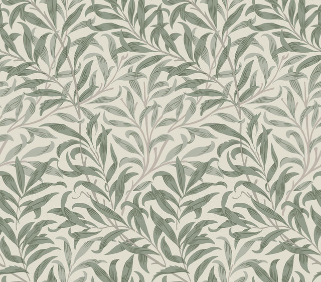 York Willow Boughs Bayleaf Peel and Stick Wallpaper