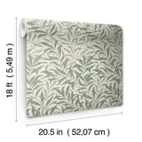York Willow Boughs Bayleaf Peel and Stick Wallpaper