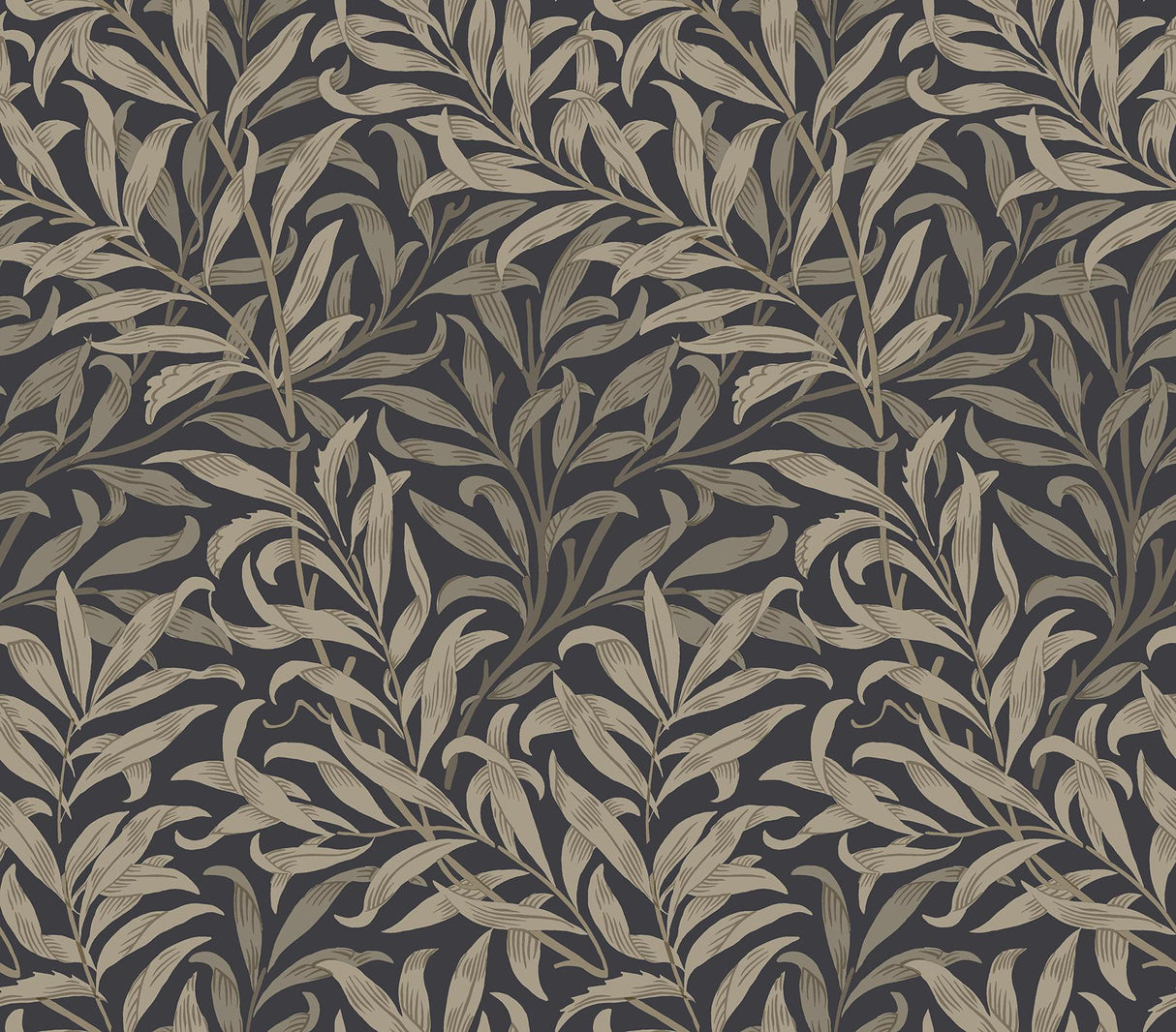 York Willow Boughs Charcoal Peel and Stick Wallpaper
