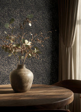 York Willow Boughs Charcoal Peel and Stick Wallpaper