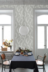 York Twig Grey Botanical Wallpaper