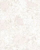 York Cedar White Botanical Wallpaper