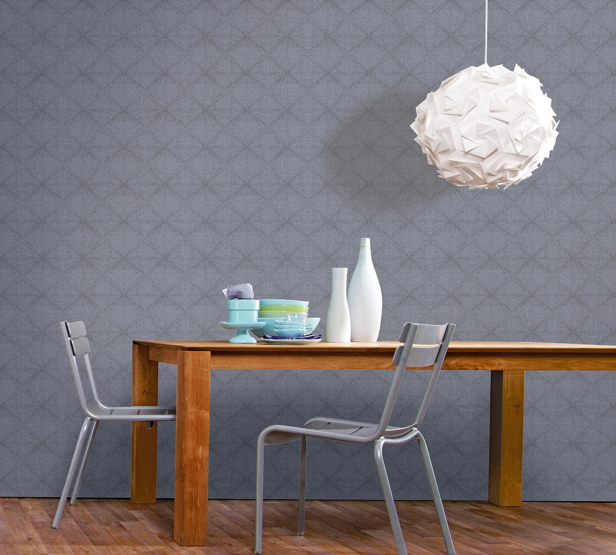 York Mayra Eggplant Diamond Wallpaper