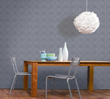 York Mayra Eggplant Diamond Wallpaper