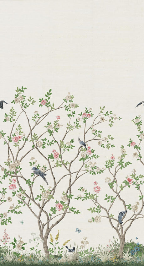 Ronald Redding Designs Lingering Garden White Wall Mural