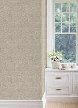 York Aliviya Pistachio Peel and Stick Wallpaper