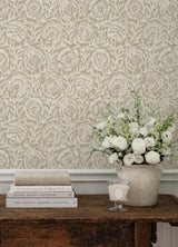York Aliviya Pistachio Peel and Stick Wallpaper
