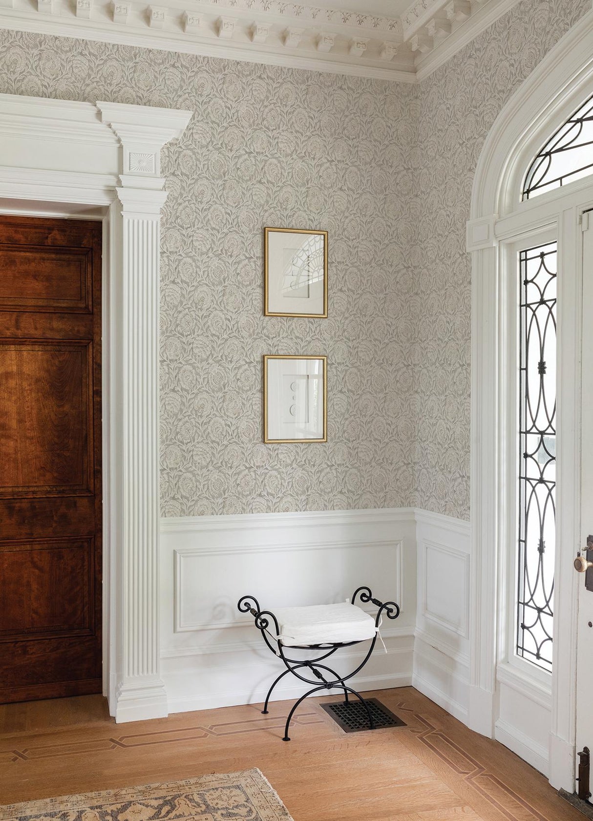 York Aliviya Peppercorn Peel and Stick Wallpaper