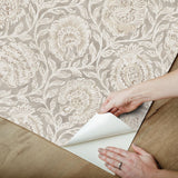 York Aliviya Peppercorn Peel and Stick Wallpaper