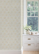 York Aliviya Mint Peel and Stick Wallpaper