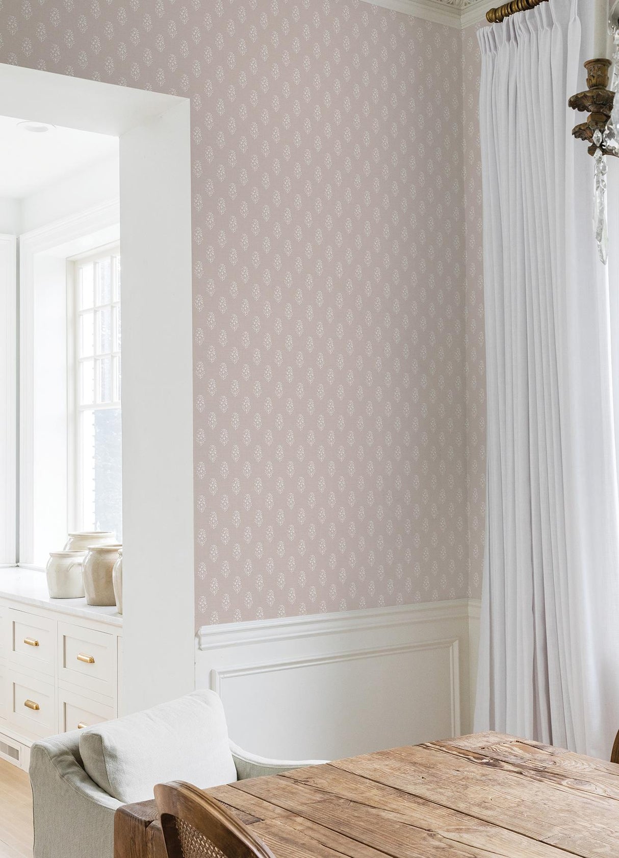 York Safia Coral Peel and Stick Wallpaper