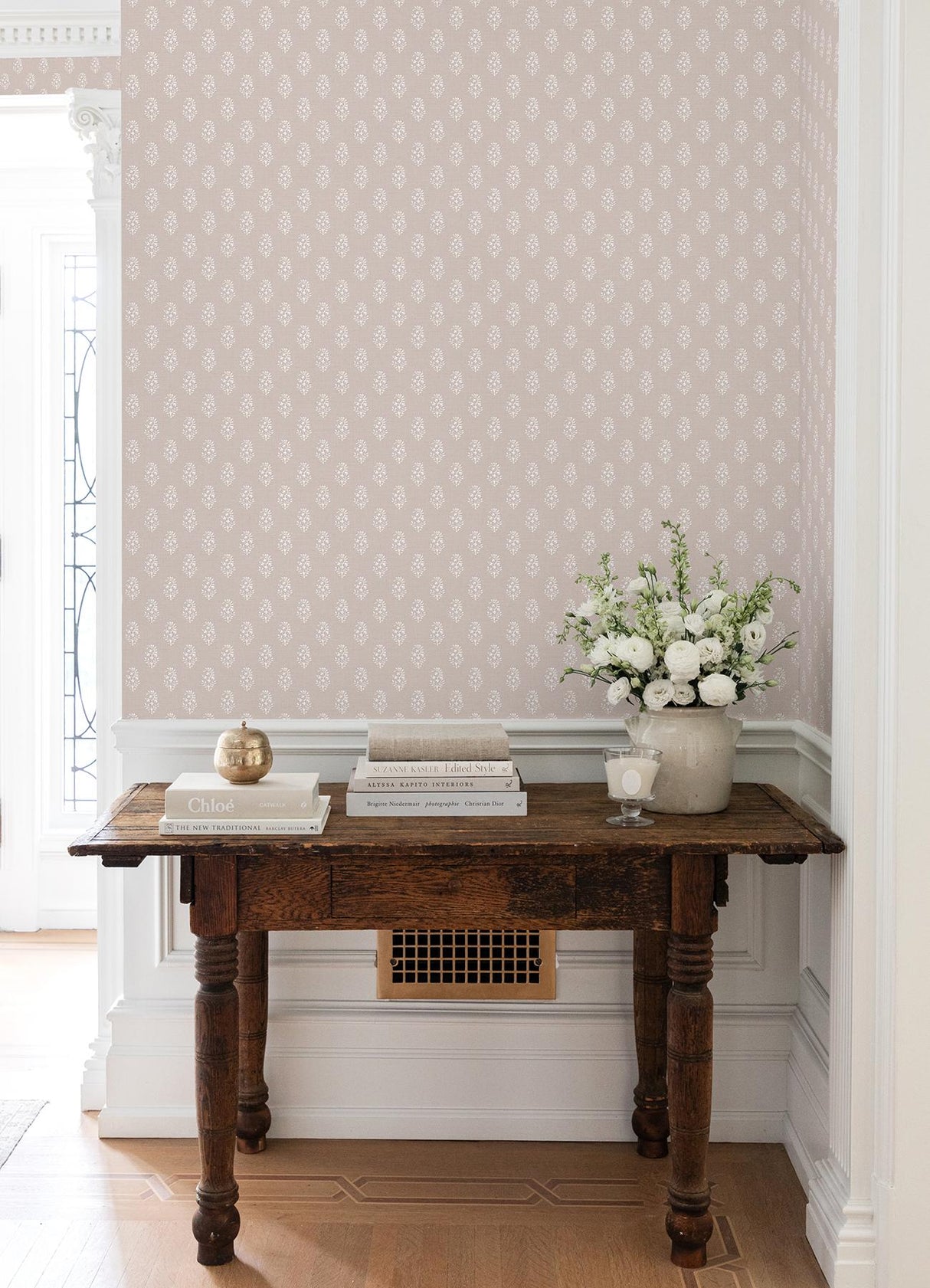 York Safia Coral Peel and Stick Wallpaper