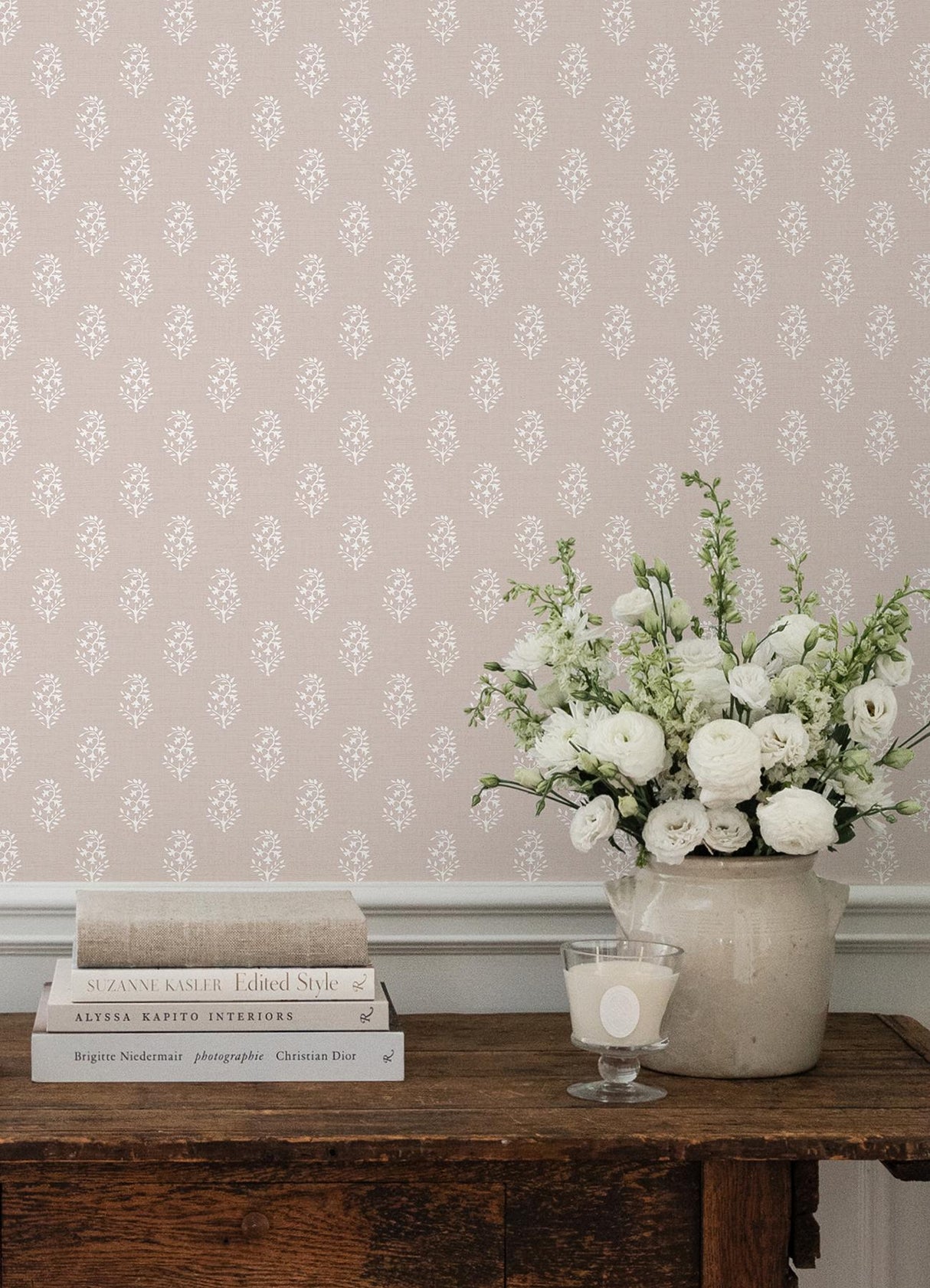 York Safia Coral Peel and Stick Wallpaper