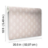 York Safia Coral Peel and Stick Wallpaper