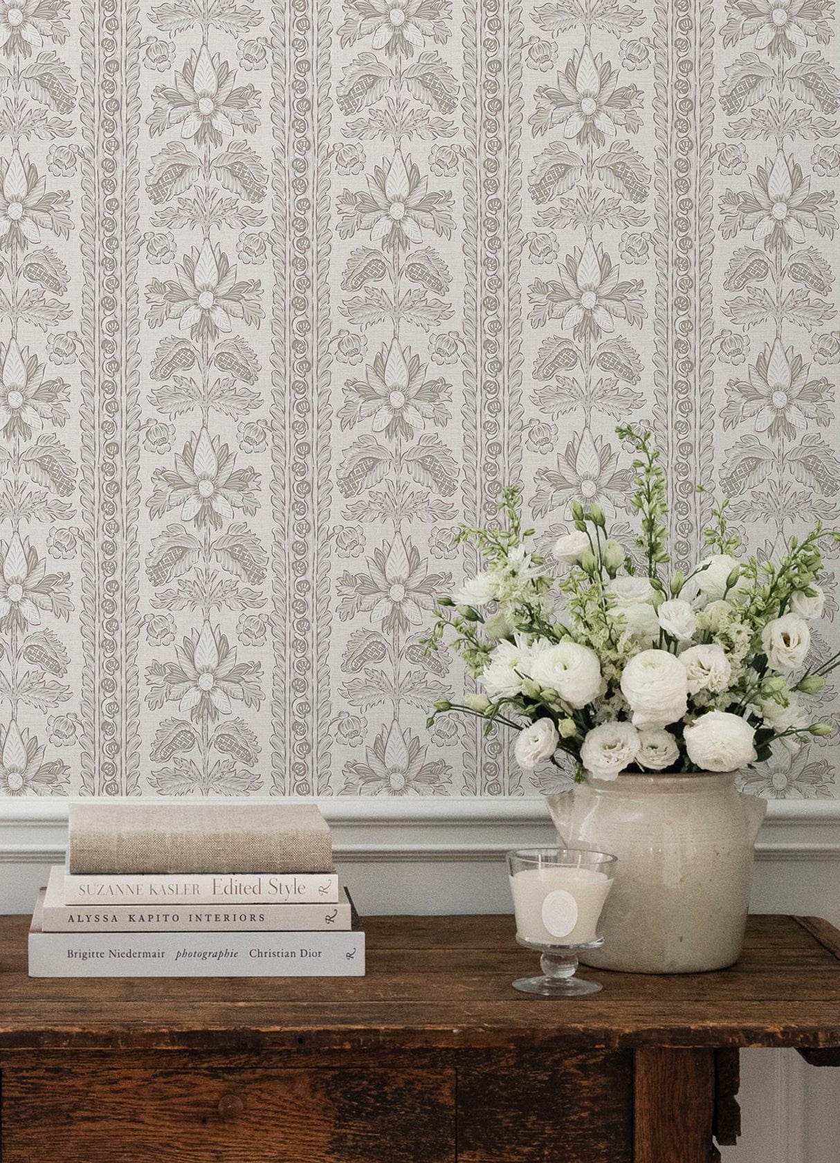 York Zareen Caviar Peel and Stick Wallpaper