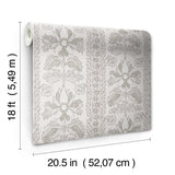 York Zareen Caviar Peel and Stick Wallpaper
