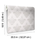 York Fazia Linen Peel and Stick Wallpaper
