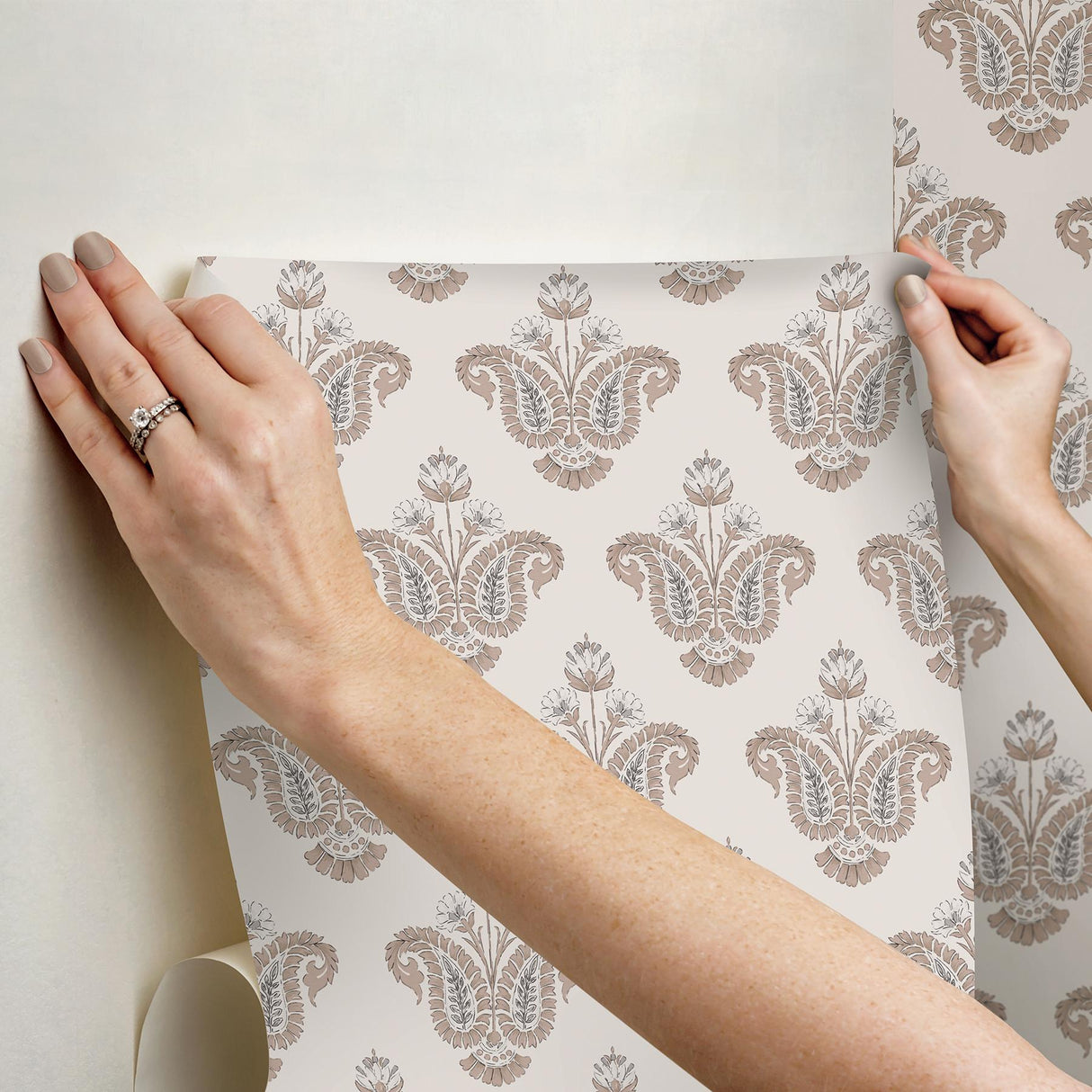 York Fazia Terracotta Peel and Stick Wallpaper