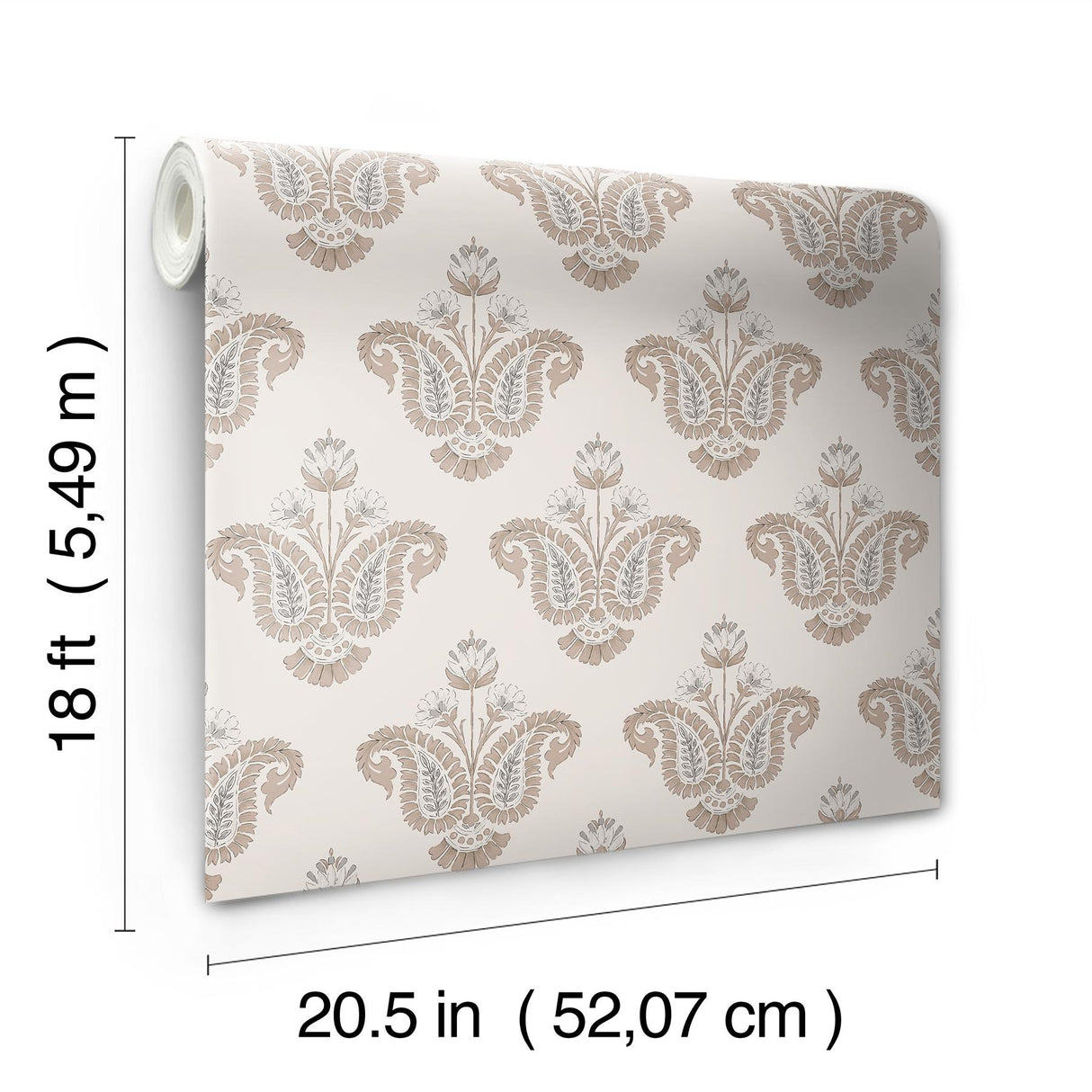 York Fazia Terracotta Peel and Stick Wallpaper