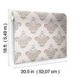 York Fazia Terracotta Peel and Stick Wallpaper