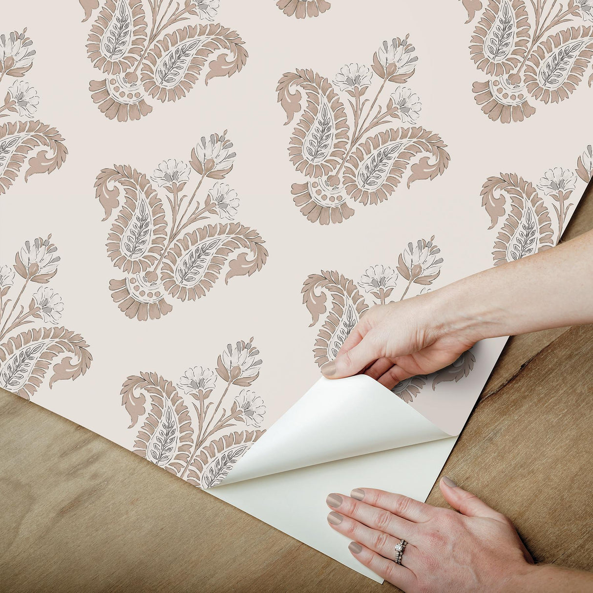 York Fazia Terracotta Peel and Stick Wallpaper
