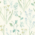 York Alpine White Botanical Wallpaper