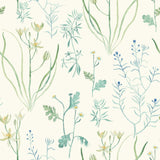 York Alpine White Botanical Wallpaper