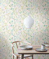 York Alpine White Botanical Wallpaper