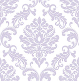York Purple Ariel Peel & Stick Wallpaper