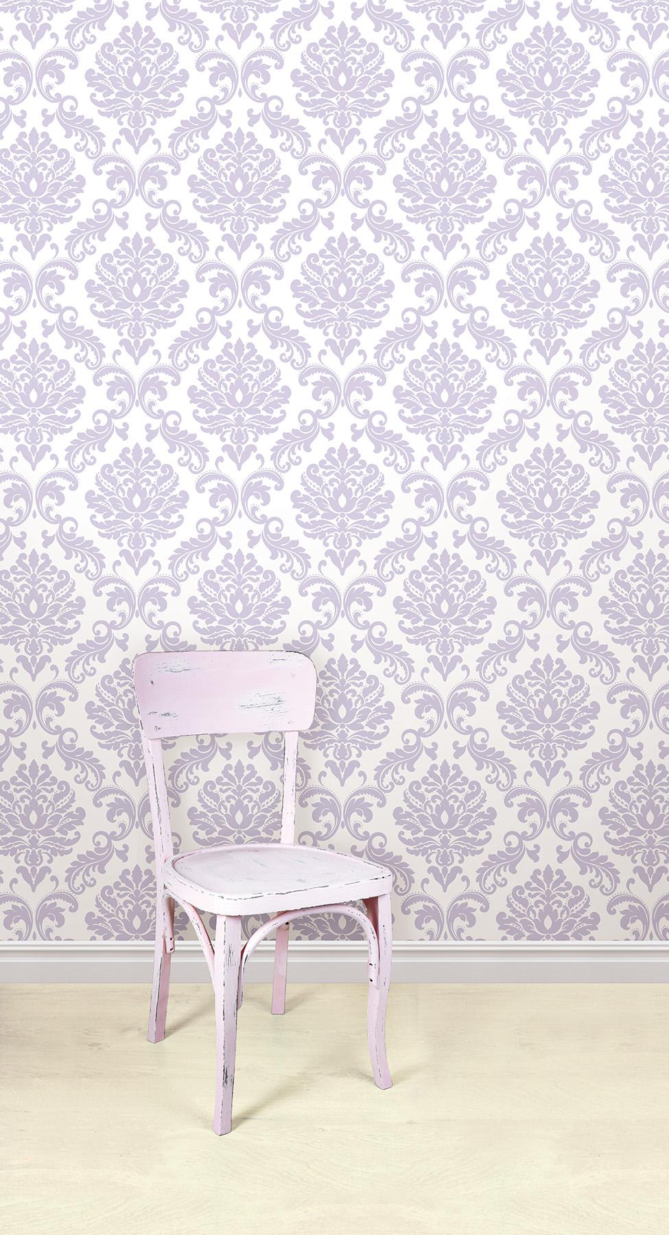 York Purple Ariel Peel & Stick Wallpaper