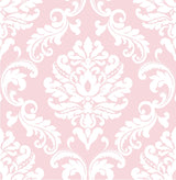 York Pink Ariel Peel & Stick Wallpaper