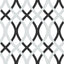 York Black and Silver Lattice Peel & Stick Wallpaper