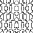 York Uptown Trellis Black/White Peel & Stick Wallpaper