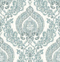York Kensington Damask Blue Peel & Stick Wallpaper