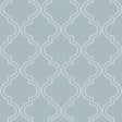 York Slate Blue Quatrefoil Peel & Stick Wallpaper