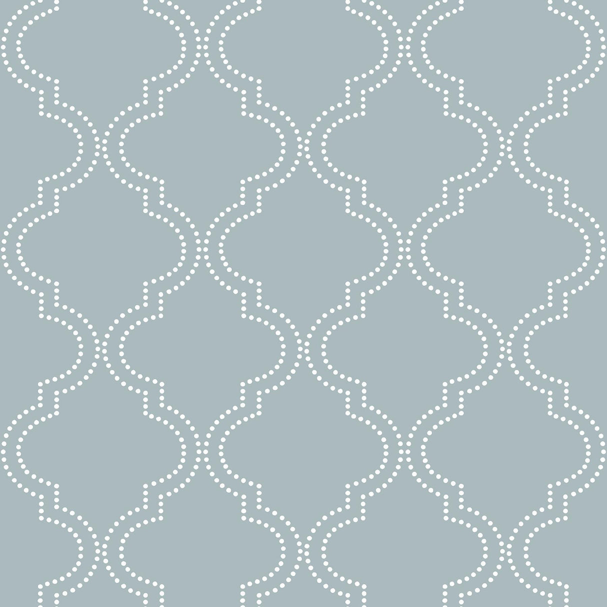 York Slate Blue Quatrefoil Peel & Stick Wallpaper