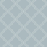 York Slate Blue Quatrefoil Peel & Stick Wallpaper