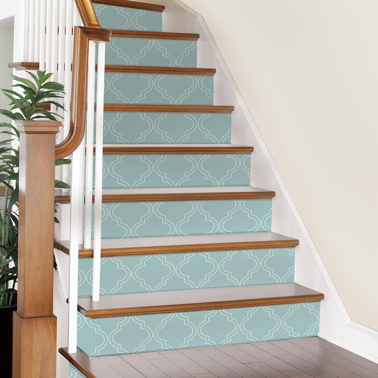 York Slate Blue Quatrefoil Peel & Stick Wallpaper