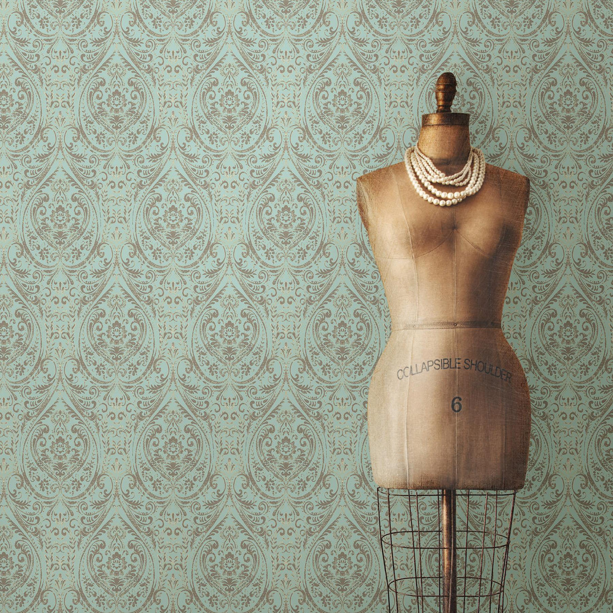 York Nomad Damask Peel & Stick Wallpaper