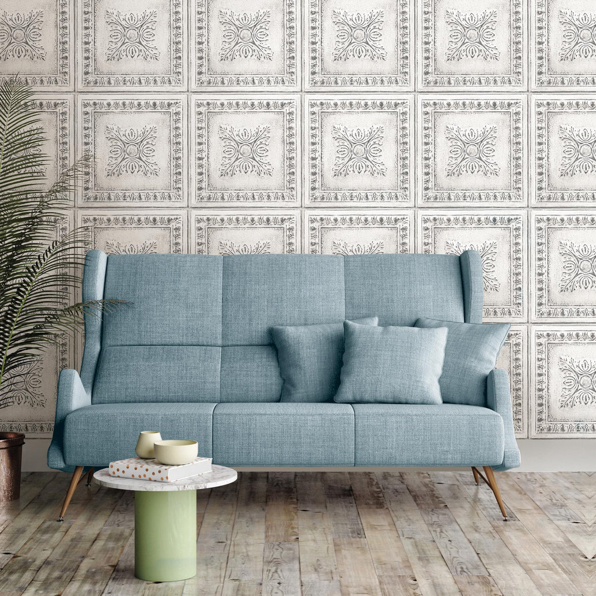 York Reclaimed Tin Peel & Stick Wallpaper