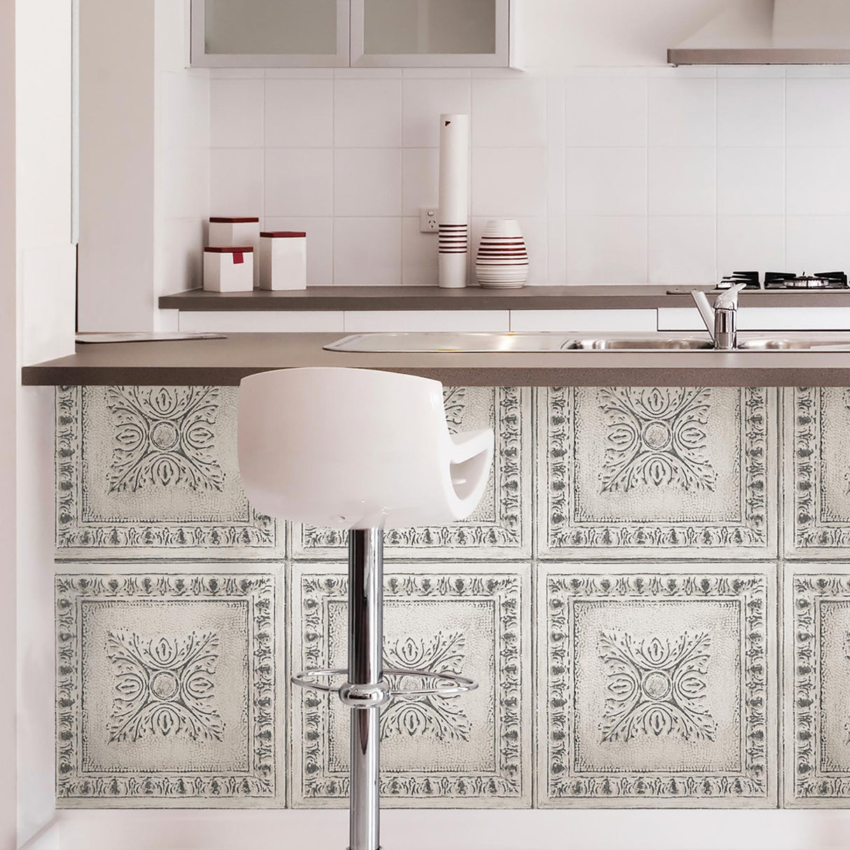 York Reclaimed Tin Peel & Stick Wallpaper