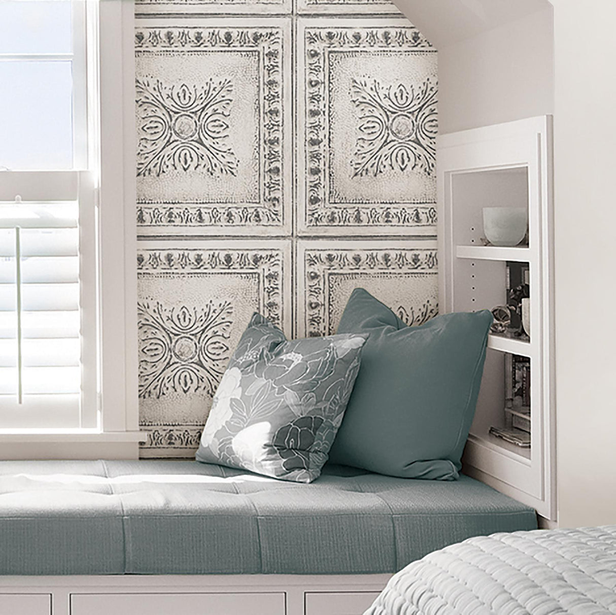 York Reclaimed Tin Peel & Stick Wallpaper