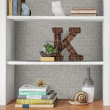 York Grey Poplin Texture Peel & Stick Wallpaper