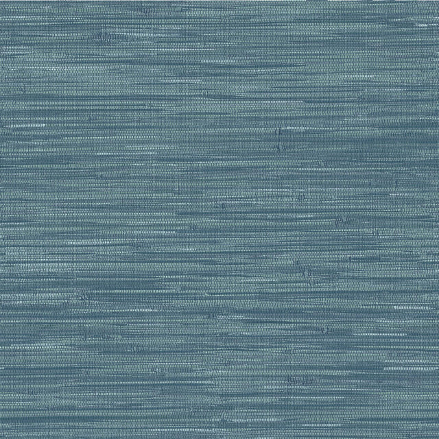 York Navy Grassweave Peel & Stick Wallpaper
