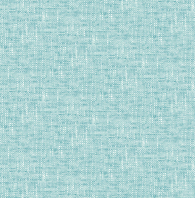 York Aqua Poplin Texture Peel & Stick Wallpaper