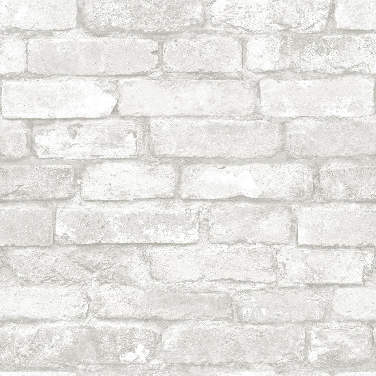 York Grey and White Brick Peel & Stick Wallpaper
