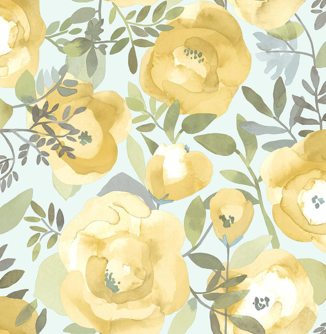 York Peachy Keen Yellow Peel & Stick Wallpaper